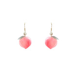 Trendy Pink Peach Drop Earrings For Women Cute Sweet Jewelry