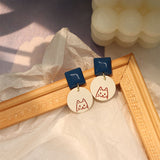 Winter Korean Fashion Cute Cat Earrings for Women