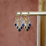 Zircon Earring Sweet Elegant Temperament Opening Tassels Jewelry