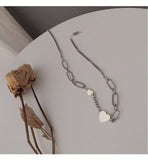 Temperament  Love Heart Pendant Chains Necklace